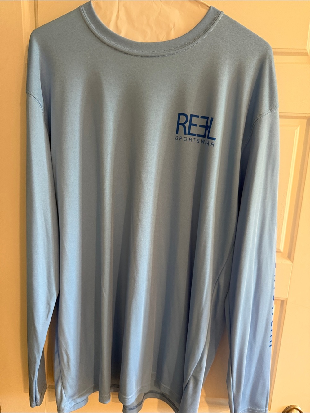 Reel Sportswear Men’s Long Sleeve Performance Shirt - Light Blue